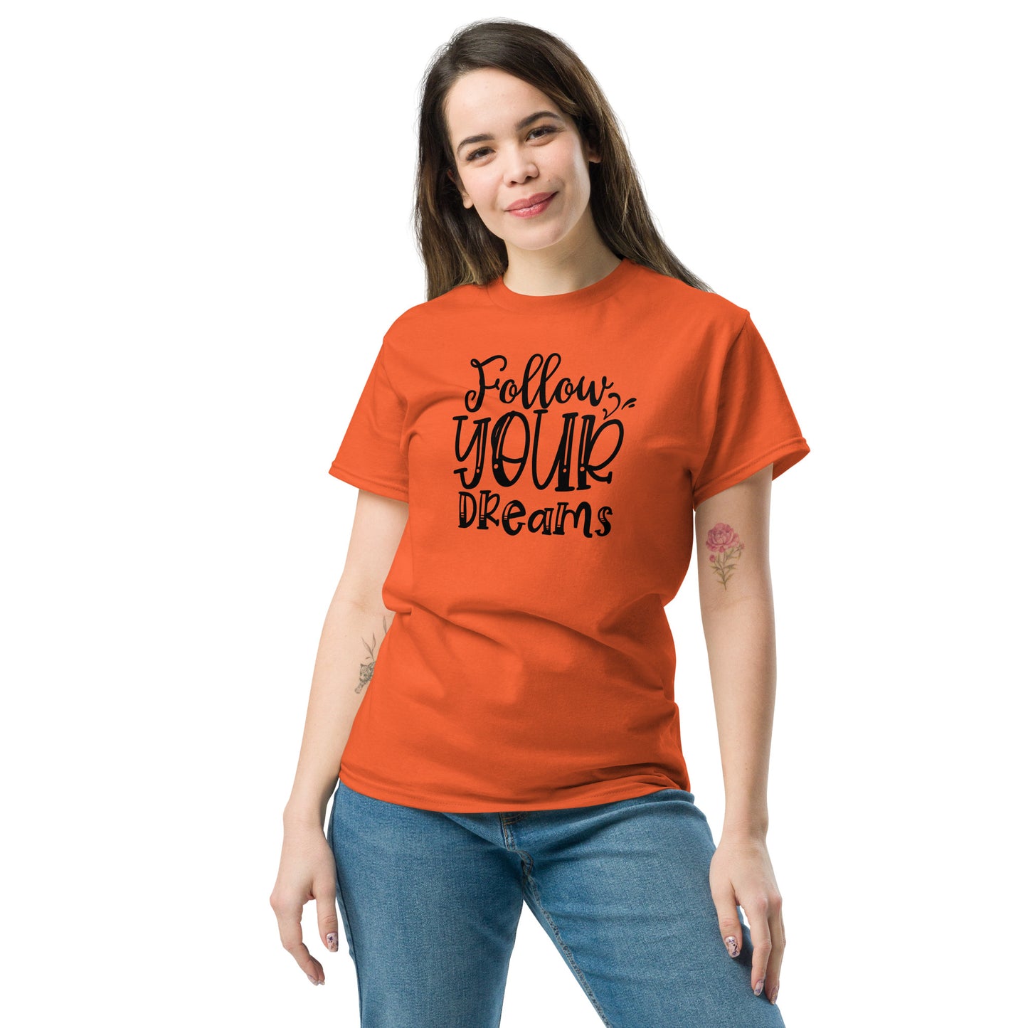 T-shirt classique femme follow your Dream