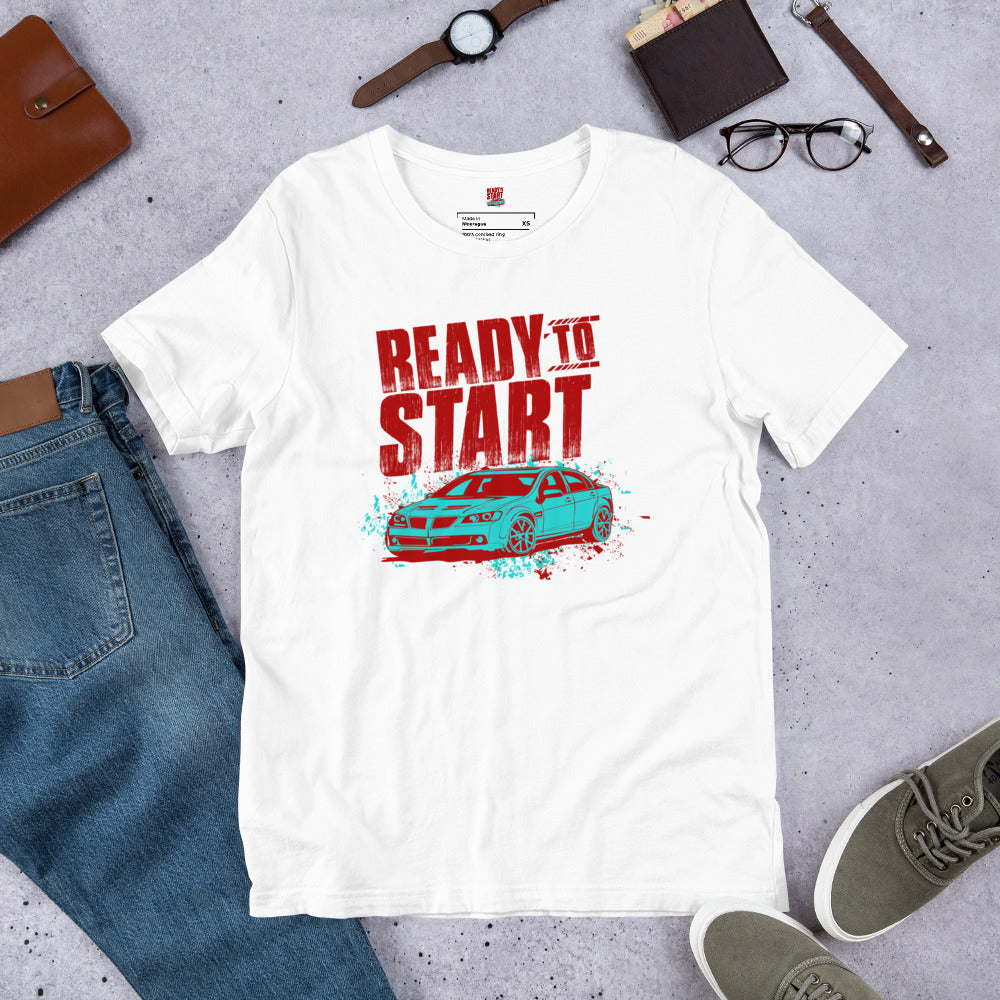 T-shirt  logo voiture Ready to start