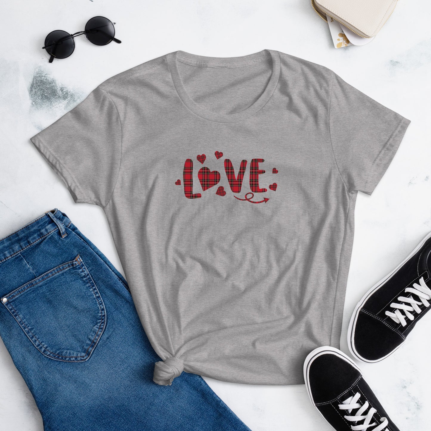 T-shirt Love à Manches Courtes