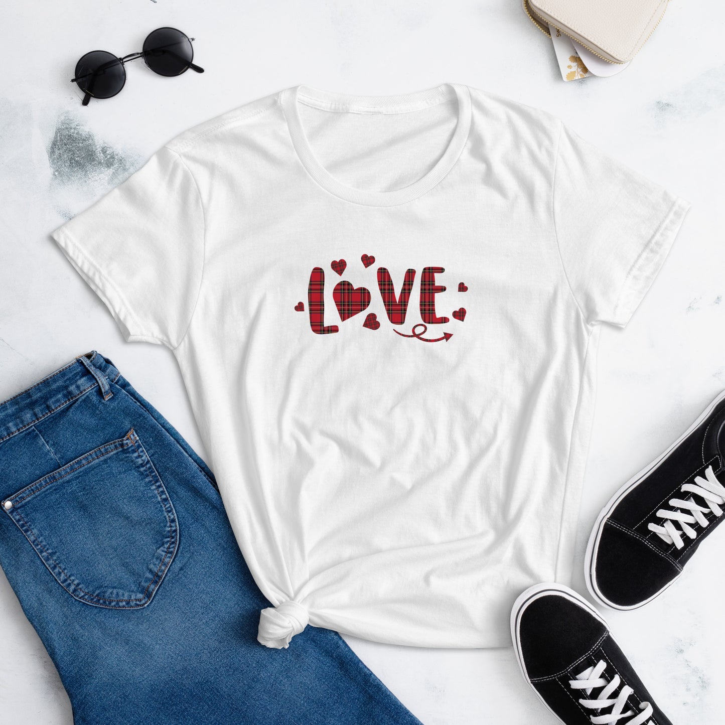 T-shirt Love à Manches Courtes